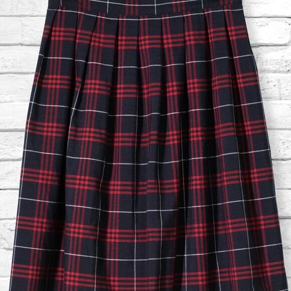 French Toast Skirt - Girls 18 - Classic Plaid School Uniform Pleated A-Line Midi - Picture 1 of 5